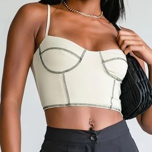 Princess Polly Leilani Crop Top Size 2
